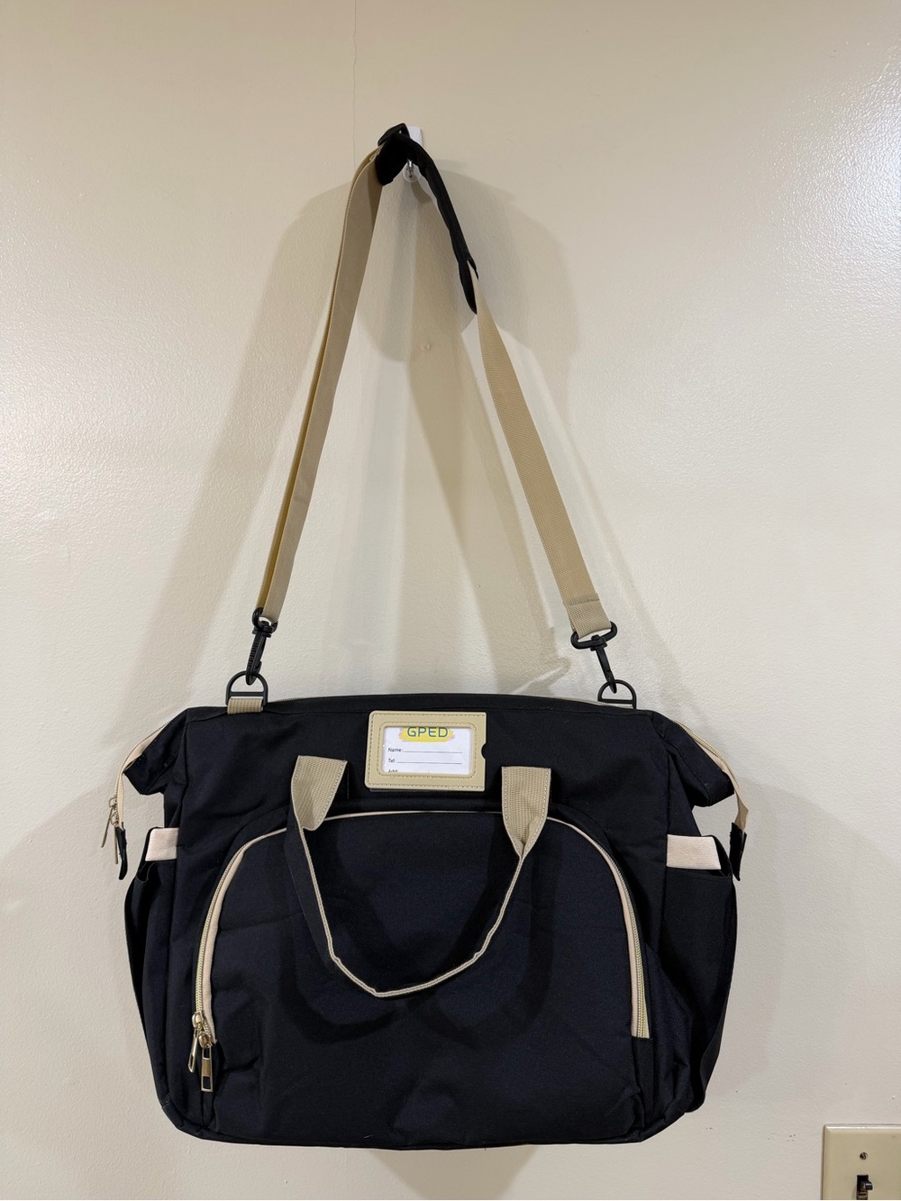 GPED Diaper Bag with Changing Station and Charging Port